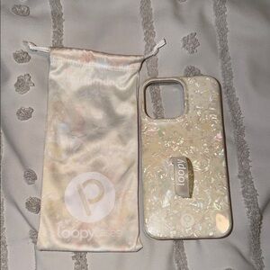 Loopy Case Iridescent Pearl Phone Case 14 pro max!